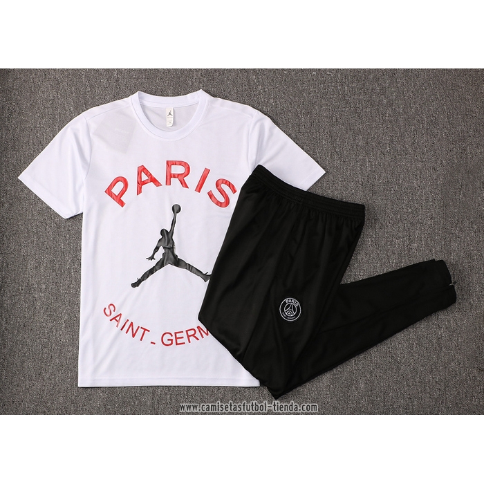 Chandal del Paris Saint-Germain 2021 2022 Manga Corta Blanco